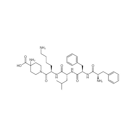 Acido 1-(D-fenilalanil-D-fenilalanil-D-leucil-D-lisil)-4-amminopiperidina-4-carbossilico